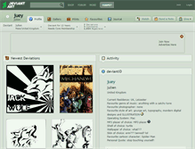 Tablet Screenshot of juey.deviantart.com