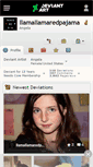 Mobile Screenshot of llamallamaredpajama.deviantart.com