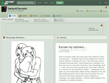 Tablet Screenshot of darkestchevalier.deviantart.com