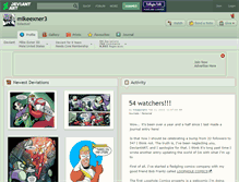 Tablet Screenshot of mikeexner3.deviantart.com