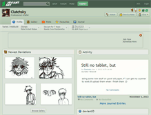 Tablet Screenshot of clutchsky.deviantart.com