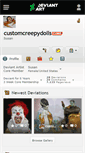 Mobile Screenshot of customcreepydolls.deviantart.com