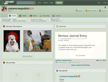 Tablet Screenshot of customcreepydolls.deviantart.com