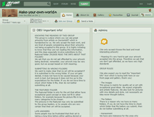 Tablet Screenshot of make-your-own-world.deviantart.com