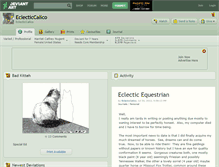 Tablet Screenshot of eclecticcalico.deviantart.com