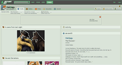 Desktop Screenshot of hakijagu.deviantart.com