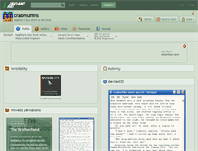Tablet Screenshot of crabmuffins.deviantart.com