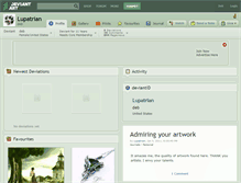 Tablet Screenshot of lupatrian.deviantart.com