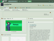 Tablet Screenshot of conejitachan.deviantart.com