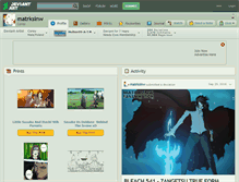 Tablet Screenshot of matrksinw.deviantart.com
