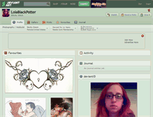 Tablet Screenshot of lolablackpotter.deviantart.com