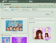 Tablet Screenshot of lauraclover.deviantart.com