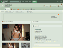 Tablet Screenshot of cassiehack.deviantart.com