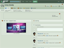 Tablet Screenshot of corey-grandy.deviantart.com