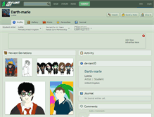 Tablet Screenshot of darth-marie.deviantart.com