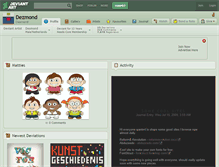 Tablet Screenshot of dezmond.deviantart.com