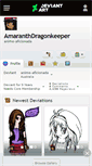Mobile Screenshot of amaranthdragonkeeper.deviantart.com