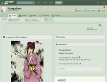 Tablet Screenshot of foongoddess.deviantart.com