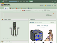 Tablet Screenshot of kyorasan.deviantart.com