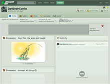 Tablet Screenshot of darkbraincomics.deviantart.com