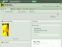 Tablet Screenshot of kill-bill-fans.deviantart.com