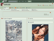 Tablet Screenshot of harpie-lady.deviantart.com