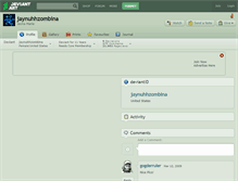 Tablet Screenshot of jaynuhhzombina.deviantart.com
