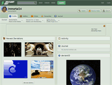 Tablet Screenshot of immortal24.deviantart.com