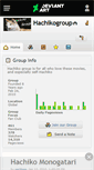 Mobile Screenshot of hachikogroup.deviantart.com