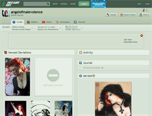 Tablet Screenshot of angelofmalevolence.deviantart.com