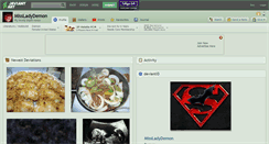 Desktop Screenshot of missladydemon.deviantart.com