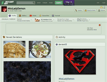 Tablet Screenshot of missladydemon.deviantart.com