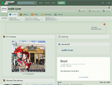 Tablet Screenshot of malik-luver.deviantart.com
