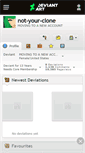 Mobile Screenshot of not-your-clone.deviantart.com