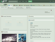 Tablet Screenshot of mjkk.deviantart.com