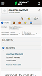 Mobile Screenshot of journal-memes.deviantart.com