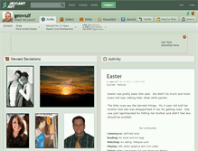 Tablet Screenshot of geowulf.deviantart.com