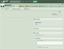 Tablet Screenshot of gatosaurio.deviantart.com