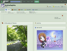 Tablet Screenshot of mysticalsaphira.deviantart.com