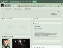 Tablet Screenshot of ngl-adora.deviantart.com