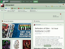Tablet Screenshot of cjedwardsart.deviantart.com