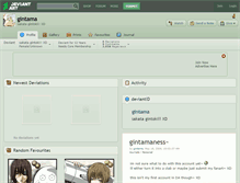Tablet Screenshot of gintama.deviantart.com