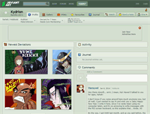 Tablet Screenshot of kydrion.deviantart.com
