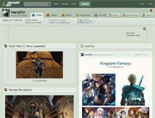 Tablet Screenshot of harudsx.deviantart.com
