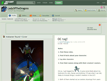 Tablet Screenshot of ladyofthedragons.deviantart.com