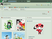 Tablet Screenshot of gajderowicz.deviantart.com