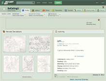 Tablet Screenshot of beeatingu.deviantart.com