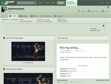 Tablet Screenshot of moronexpress.deviantart.com