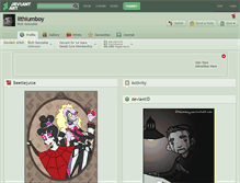Tablet Screenshot of lithiumboy.deviantart.com