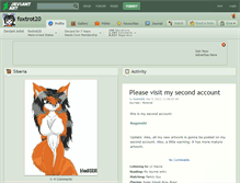 Tablet Screenshot of foxtrot20.deviantart.com